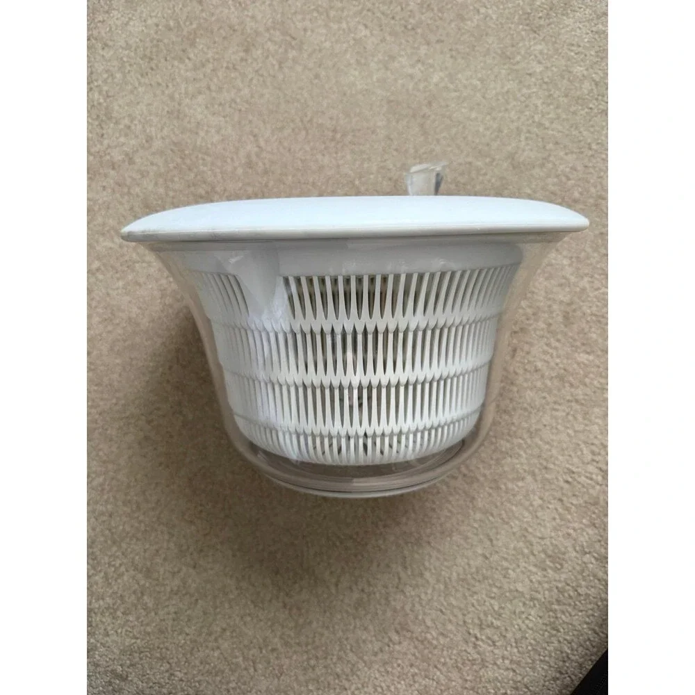 Guzzini XL Latina Salad Spinner White & Clear Made in Italy Kitchen Prep